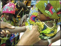 Bracelet of Life Being Used to Measure Upper-Arm Circumference.