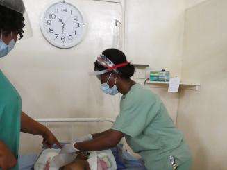 MSF Children's Hospital in Monrovia, Liberia.