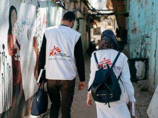 Home-based care in Burj el-Barajneh refugee camp, Beirut.