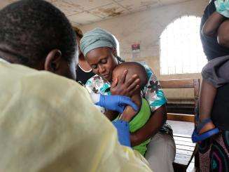 Emergency measles campaign in Goma