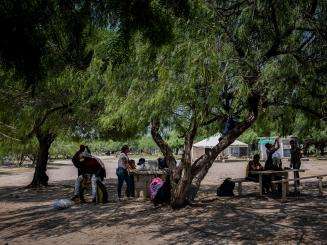 Migrants in Reynosa, Mexico