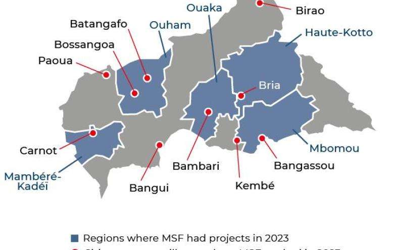 Central African Republic IAR map 2023