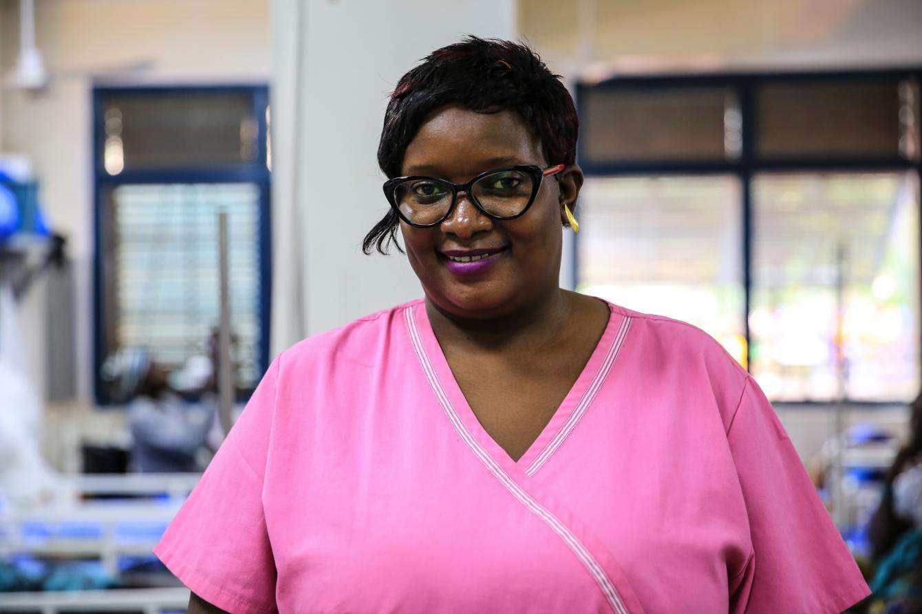 Nurse in Koutiala hospital.