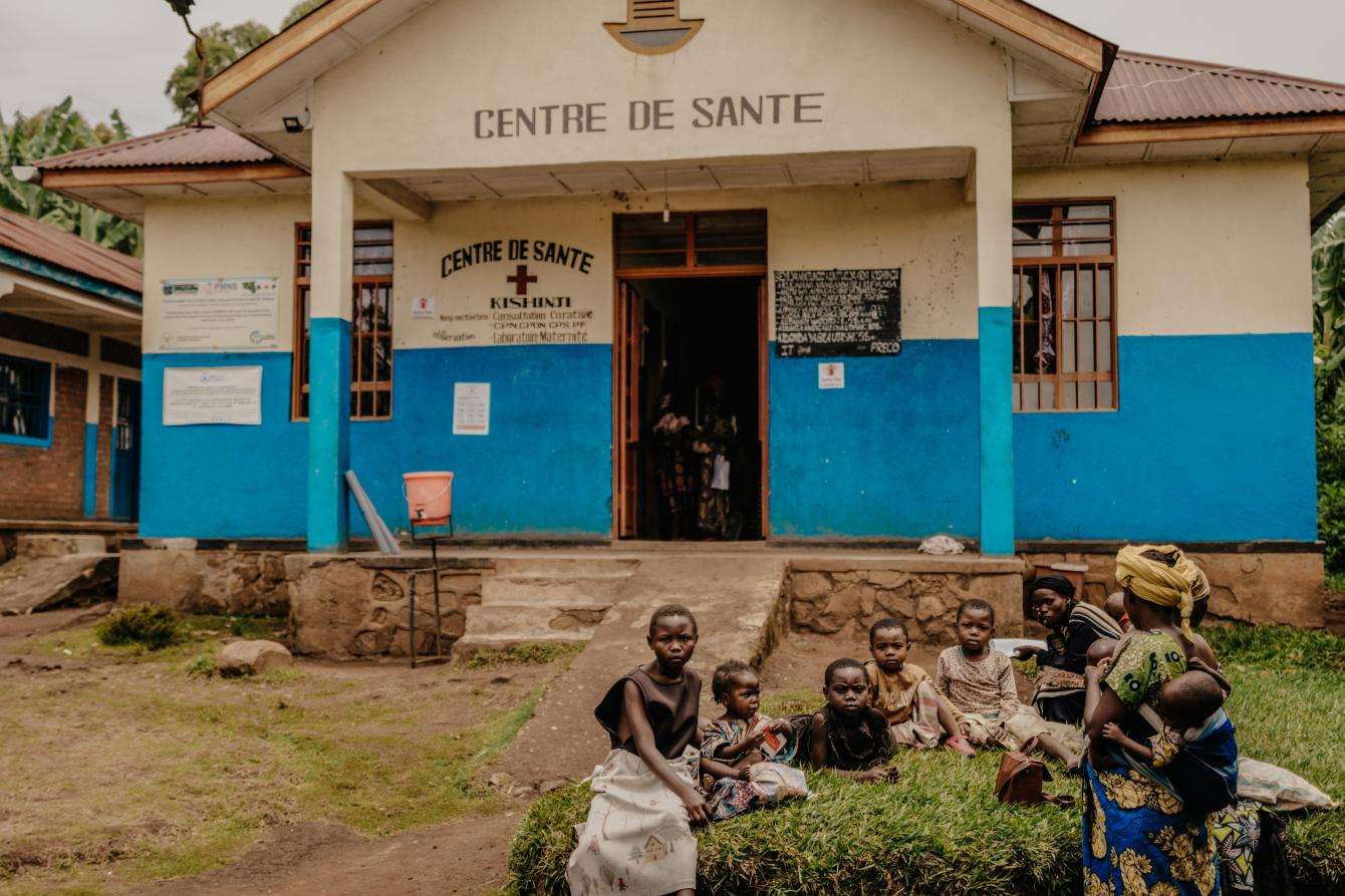 The MSF-supported Kishinji health center is located in the Minova health zone in South Kivu province, 3km from the Bugeri IDP site in DRC.