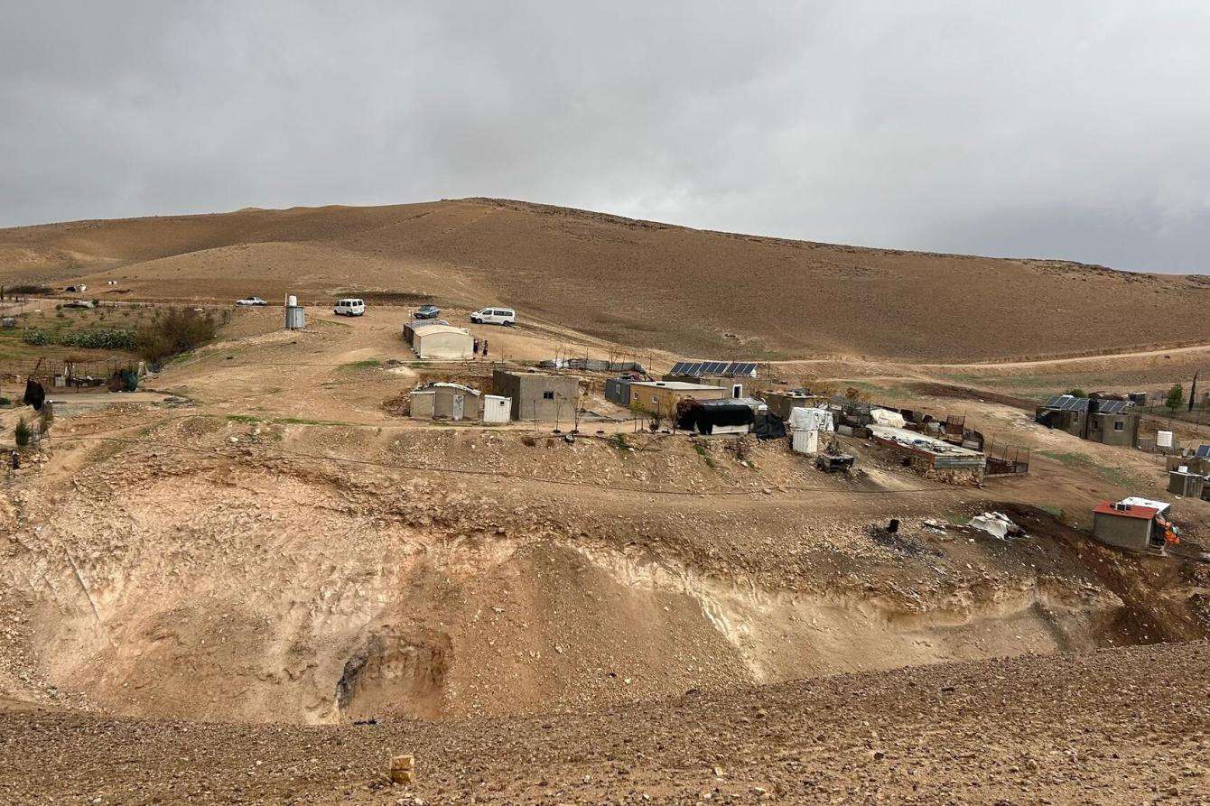 Desert outside of Hebron, West Bank in occupied Palestine.