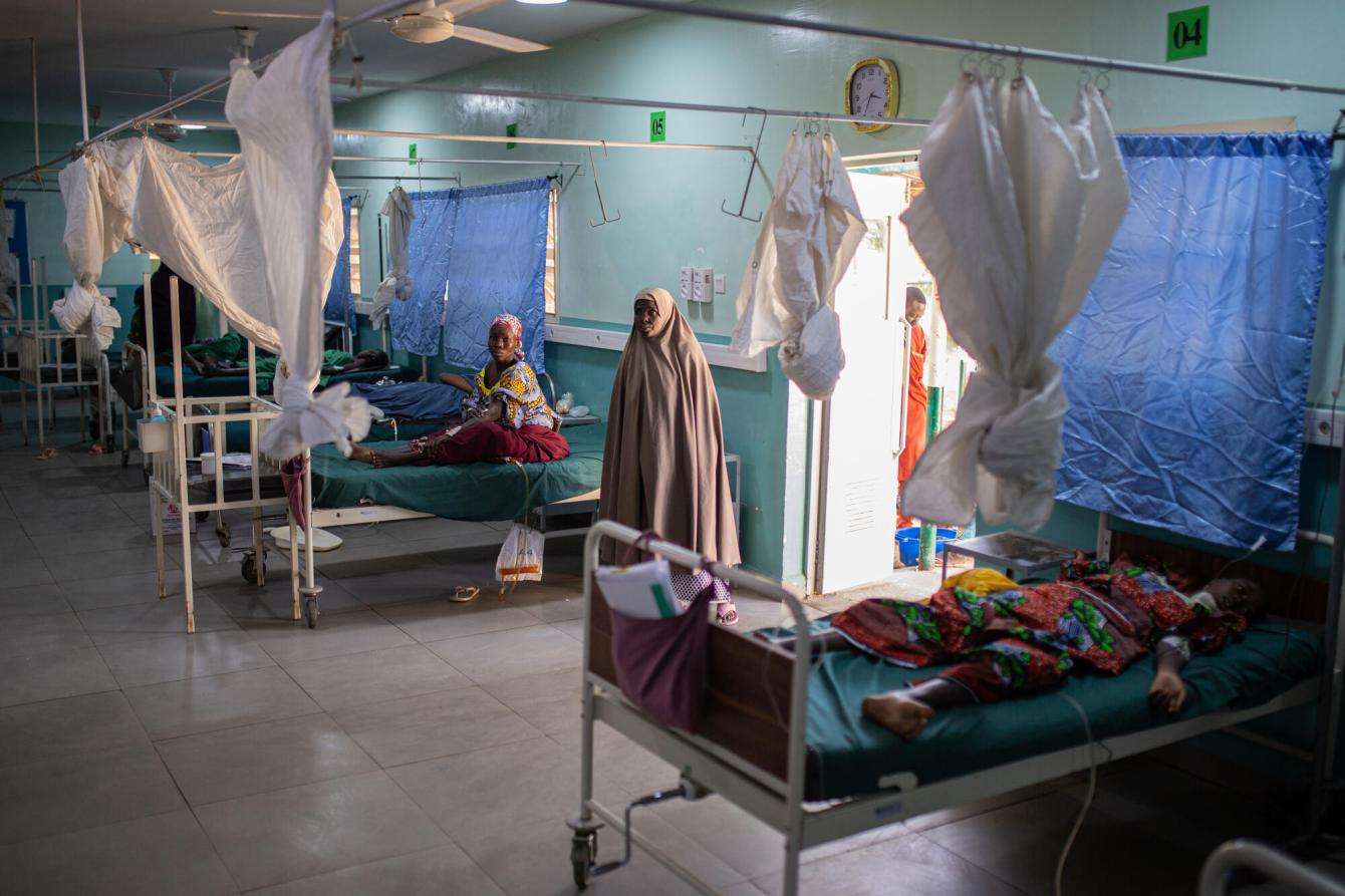 Women in the inpatient department at Jahun Hospital in Nigeria.