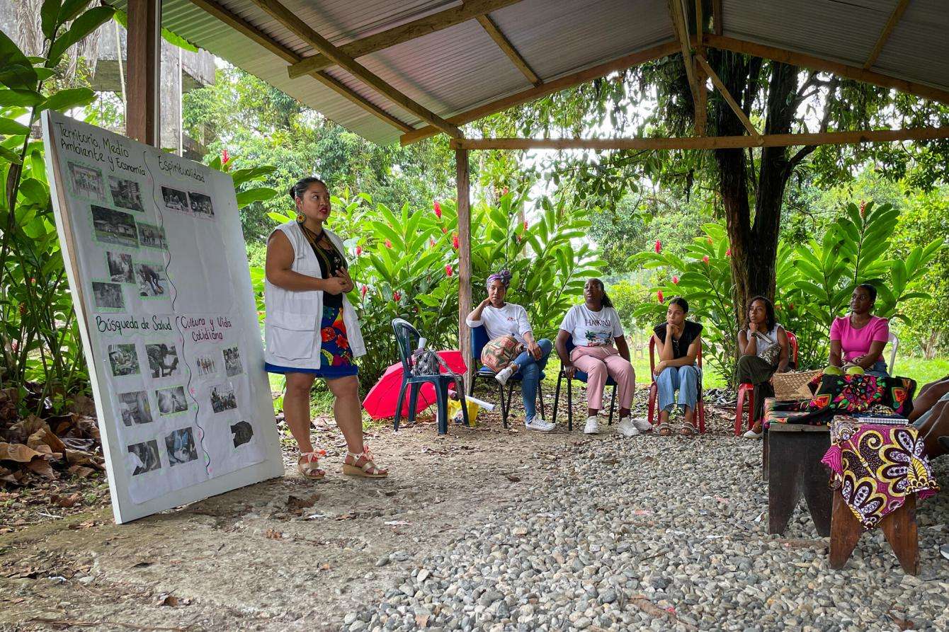 Health education session in Colombia. 