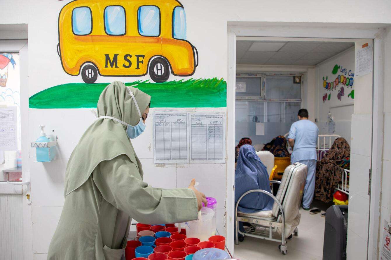 Pediatric ward in Herat, Afghanistan.