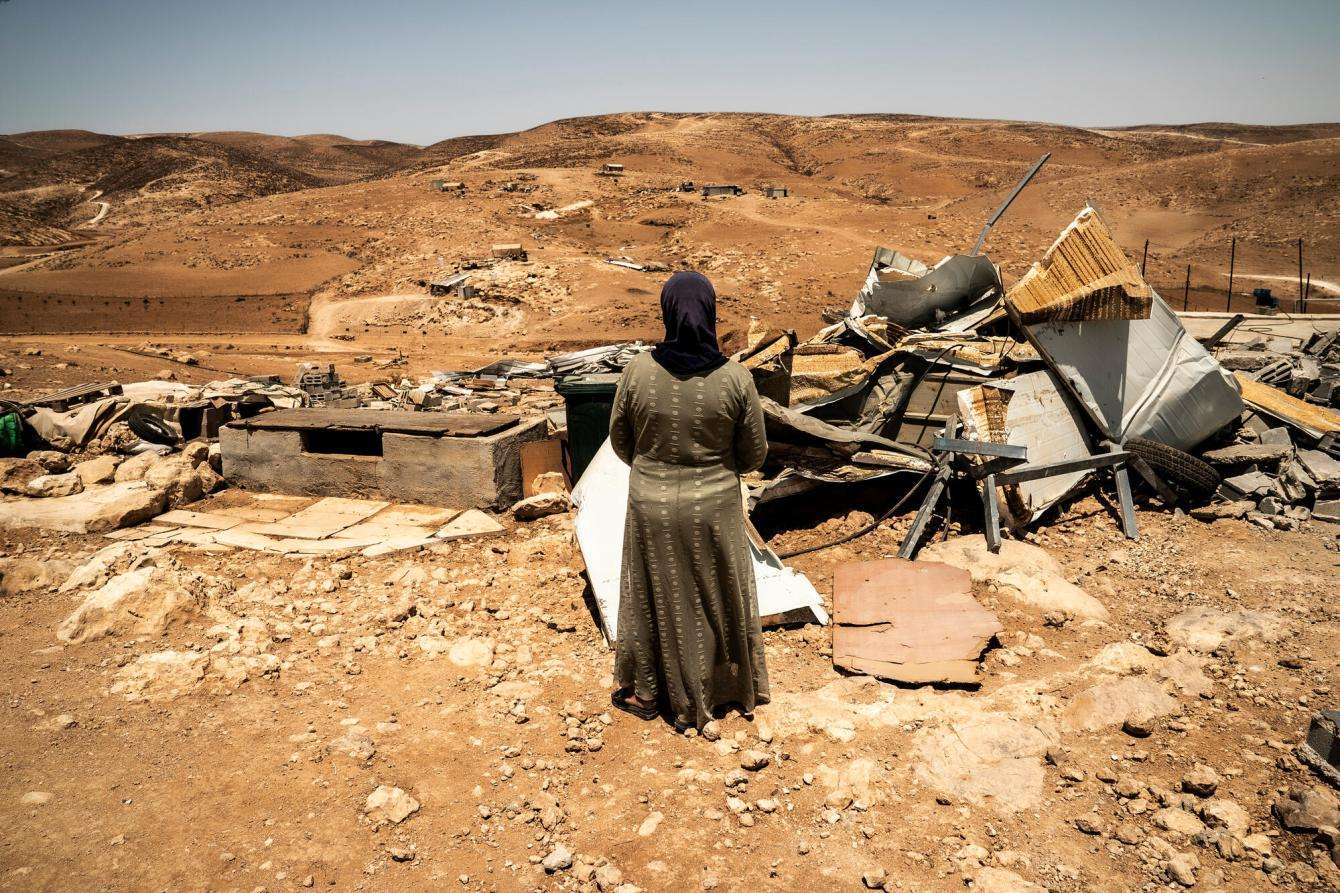 A Palestinian woman in Masafer Yatta, West Bank.