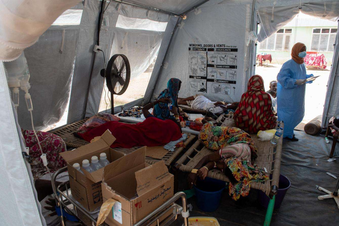 MSF’s cholera treatment center in Kassala, Sudan. 