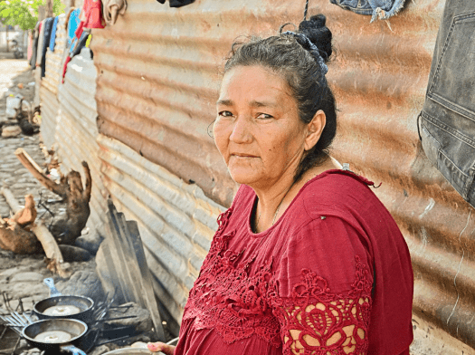 Nancy, a woman from Venezuela migrating through Guatemala.