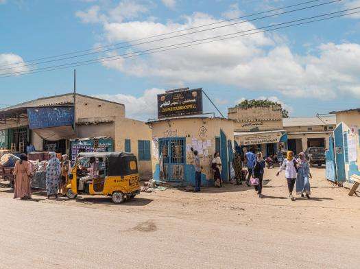 Zalingei teaching hospital entrance, Zalingei, Central Darfur state, Sudan.