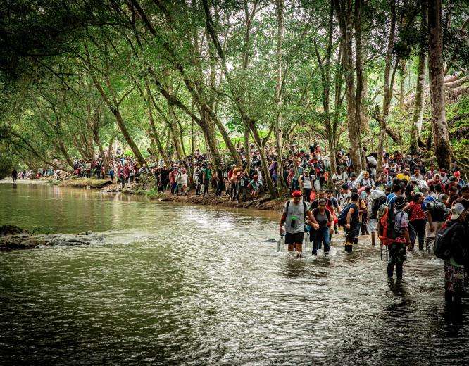 Migrants in transit in Ecuador, Colombia and Panama