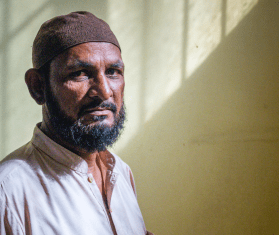 Muhammad Ahsan, 47, has completed his hepatitis C treatment at the MSF clinic in Machar Colony, Karachi, Pakistan.