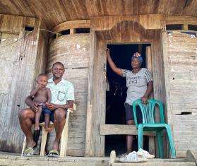 Residents of Bocas de Apartadó, an Afro-descendant town on the Baudó River, Colombia