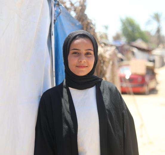 Shahd Abu Samra, Displaced from north Gaza