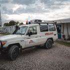 An MSF ambulance at Tabarre hospital, Haiti.